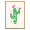 Art-Poster - Linocut Cactus - Bianca Green