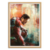 Art-Poster - Iron Man - Wisesnail - Cadre bois chêne