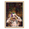 Art-Poster - Joker Suicide Squad - Wisesnail - Cadre bois chêne