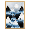 Art-Poster - Frost Mountains - Elisabeth Fredriksson - Cadre bois chêne