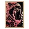 Art-Poster - Alien - Giuseppe Cristiano - Cadre bois chêne