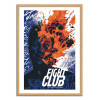 Art-Poster - Fight Club II - Joshua Budich - Cadre bois chêne