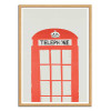 Art-Poster - Red Telephone Box - Fox and Velvet