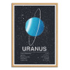 Art-Poster - Uranus - Tracie Andrews - Cadre bois chêne