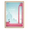 Art-Poster - Visit Rome - Henry Rivers - Cadre bois chêne
