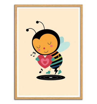 Art-Poster - Bee yourself - Andy Westface