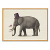 Art-Poster - Elephant Day - Terry Fan - Cadre bois chêne