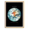 Art-Poster - Earth - Terry Fan - Cadre bois chêne