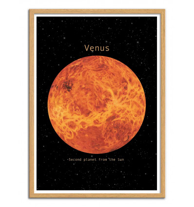 Art-Poster - Venus - Terry Fan - Cadre bois chêne