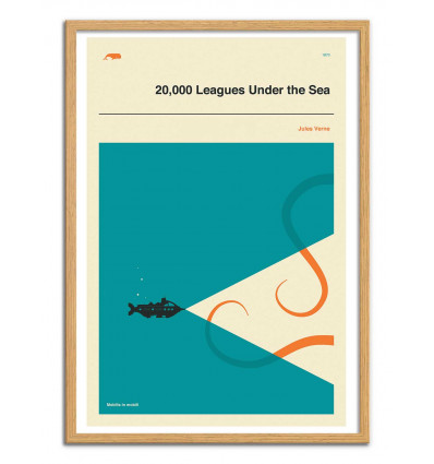 Art-Poster - 20,000 leagues under the sea - Jazzberry Blue