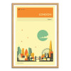 Art-Poster - London Travel Poster - Jazzberry Blue