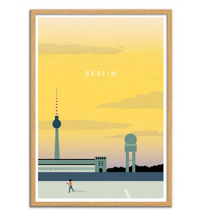 Art-Poster - Berlin - Katinka Reinke - Cadre bois chêne