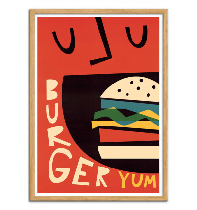 Art-Poster - Yum Burger - Fox and Velvet