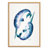 Art-Poster - Blue Narwhals - Cat Coquillette