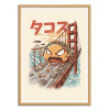 Art-Poster - Takaiju - Ilustrata - Cadre bois chêne