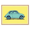 Art-Poster - Pop Fiat 500 - Giuseppe Cristiano - Cadre bois chêne