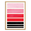 Art-Poster - Red Staggered stripes - Ejaaz Haniff