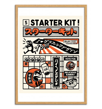 Art-Poster - Starter kit - Paiheme studio - Cadre bois chêne