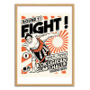 Art-Poster - Fight ! - Paiheme studio - Cadre bois chêne
