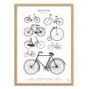 Art-Poster - Bicyclettes - Florent Bodart - Cadre bois chêne