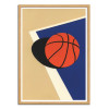 Art-Poster - Oakland Basketball Team Version 2 - Rosi Feist - Cadre bois chêne