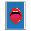 Art-Poster - Red lips - Rosi Feist