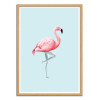 Art-Poster - Flamingo Mannequin - Jonas Loose - Cadre bois chêne