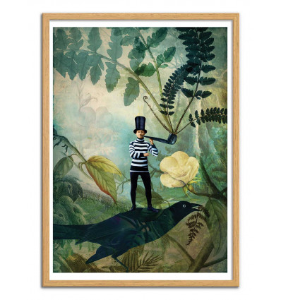 Art-Poster - Man under the fern tree - Catrin Welz-Stein