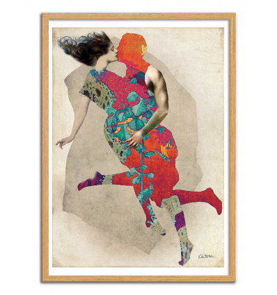 Art-Poster - Tango - Catrin Welz-Stein - Cadre bois chêne