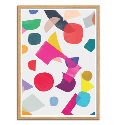 Art-Poster - Colored Toys Version 2 - Garima Dhawan - Cadre bois chêne
