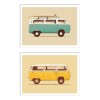 2 Art-Posters 30 x 40 cm - hippie Vans - Florent Bodart