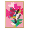 Art-Poster - Pink Lily - Garima Dhawan - Cadre bois chêne