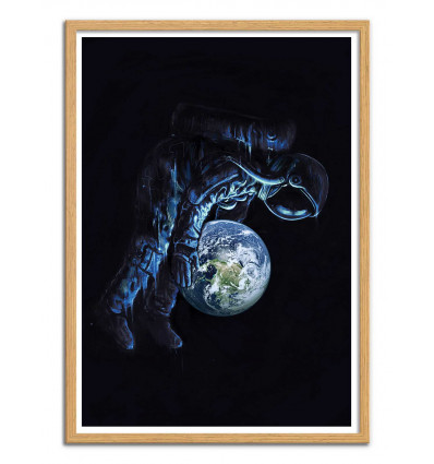 Art-Poster - Earth Play - Nicebleed - Cadre bois chêne