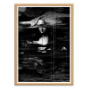 Art-Poster - Mona Lisa Glitch - Nicebleed - Cadre bois chêne