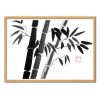 Art-Poster - Bamboo - Pechane Sumie - Cadre bois chêne