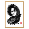 Art-Poster - Jon Snow - Pechane Sumie - Cadre bois chêne