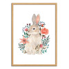 Art-Poster - Rabbit - Ploypisut - Cadre bois chêne
