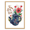 Art-Poster - Time for tea - Ploypisut - Cadre bois chêne