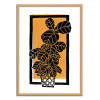Art-Poster - Fiddle leaf Fig Block - Bianca Green - Cadre bois chêne