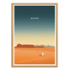 Art-Poster - Mars - Katinka Reinke - Cadre bois chêne
