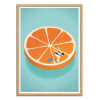 Art-Poster - Orange Aperol - Andrea de Santis - Cadre bois chêne