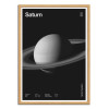 Art-Poster - Saturn - Florent Bodart - Cadre bois chêne