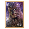 Art-Poster - Chewbacca - Liam Brazier - Cadre bois chêne