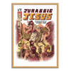 Art-Poster - Jurassic Jesus - Ilustrata - Cadre bois chêne