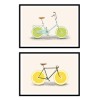 2 Art-Posters 30 x 40 cm - Bikes and lemons - Florent Bodart