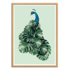 Art-Poster - Monstera bird - Jonas Loose - Cadre bois chêne