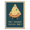 Art-Poster - Pizza me - Louis Roskosch - Cadre bois chêne