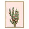 Art-Poster - Cactus and Roses - Paul Fuentes - Cadre bois chêne