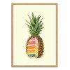 Art-Poster - Pineapple cake - Paul Fuentes - Cadre bois chêne