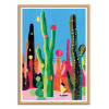 Art-Poster - Cactus - Shihotana - Cadre bois chêne